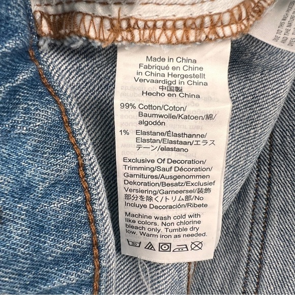 Madewell Classic Straight Distressed Rough Hem Jean Size 30 Women’s - Picture 7 of 7